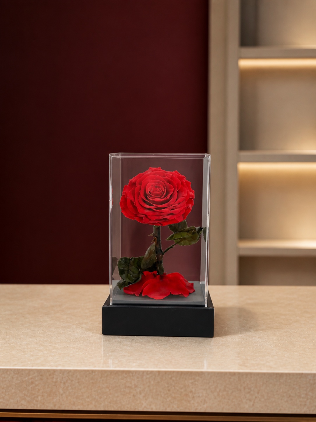 Elegance Flower Cube — in the Enrosed showroom