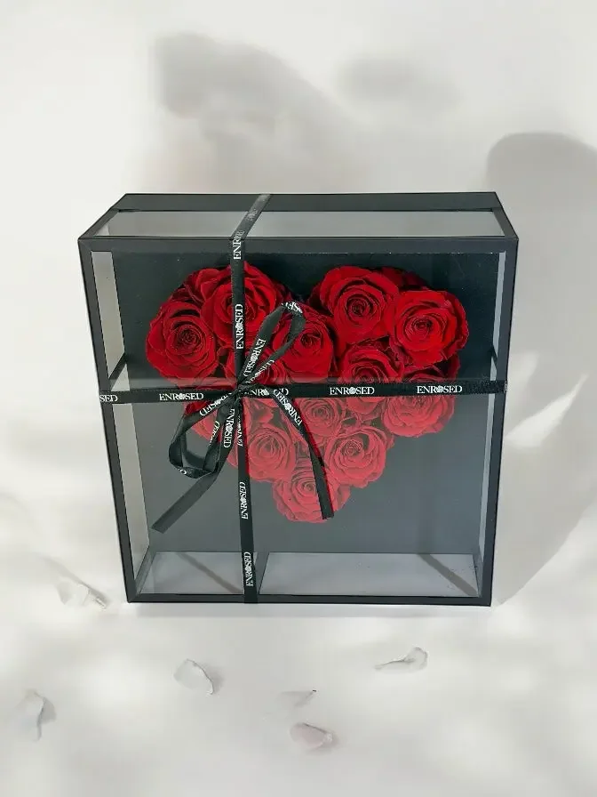16 Roses in Heart-Shaped Flowerbox — Image 7 of 8