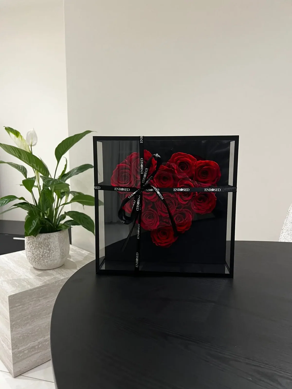 16 Roses in Heart-Shaped Flowerbox — Image 6 of 8
