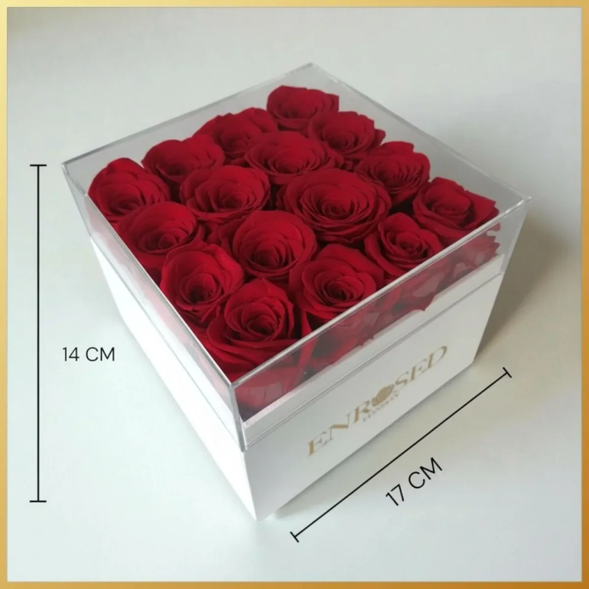 9 gepreserveerde rozen flowerbox — product view 3