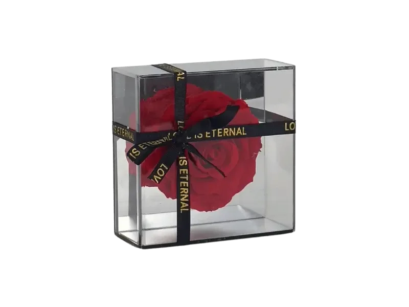 Rose on Mirrored Base — Image 3 of 3