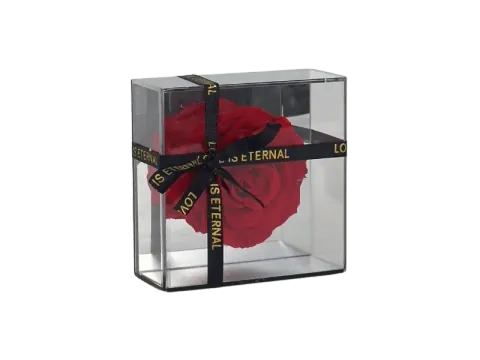 Rose on Mirrored Base — Image 3 of 3